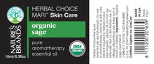 Load image into Gallery viewer, Herbal Choice Mari Organic Sage Essential Oil; 0.3floz Glass
