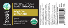Load image into Gallery viewer, Herbal Choice Mari Organic Citronella Essential Oil; 0.3floz Glass
