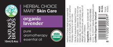 Load image into Gallery viewer, Herbal Choice Mari Organic Lavender Essential Oil; 0.3floz Glass
