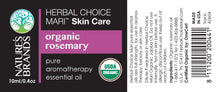 Load image into Gallery viewer, Herbal Choice Mari Organic Rosemary Essential Oil; 0.3floz Glass
